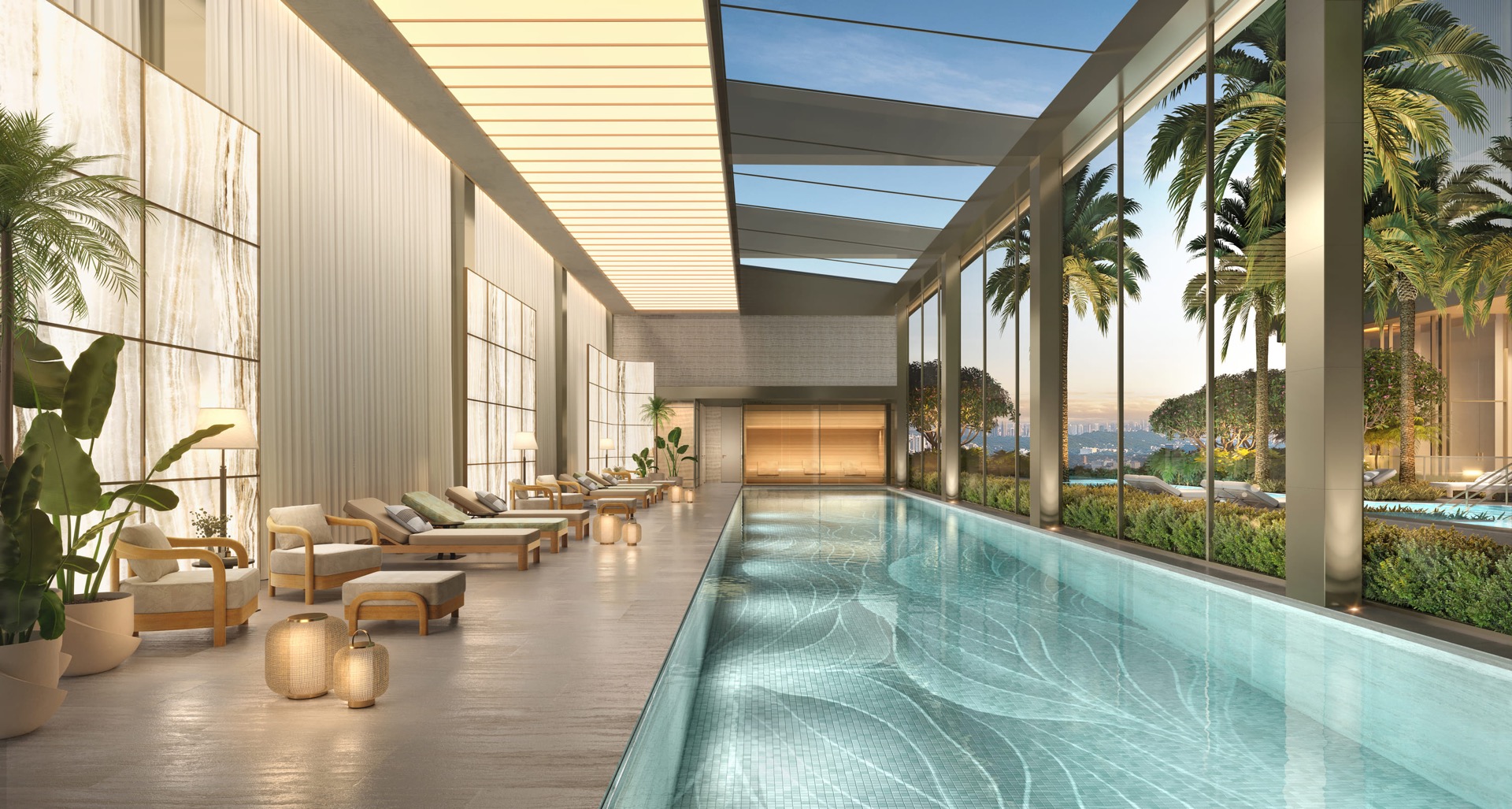 Perspectiva Ilustrada | Piscina Coberta